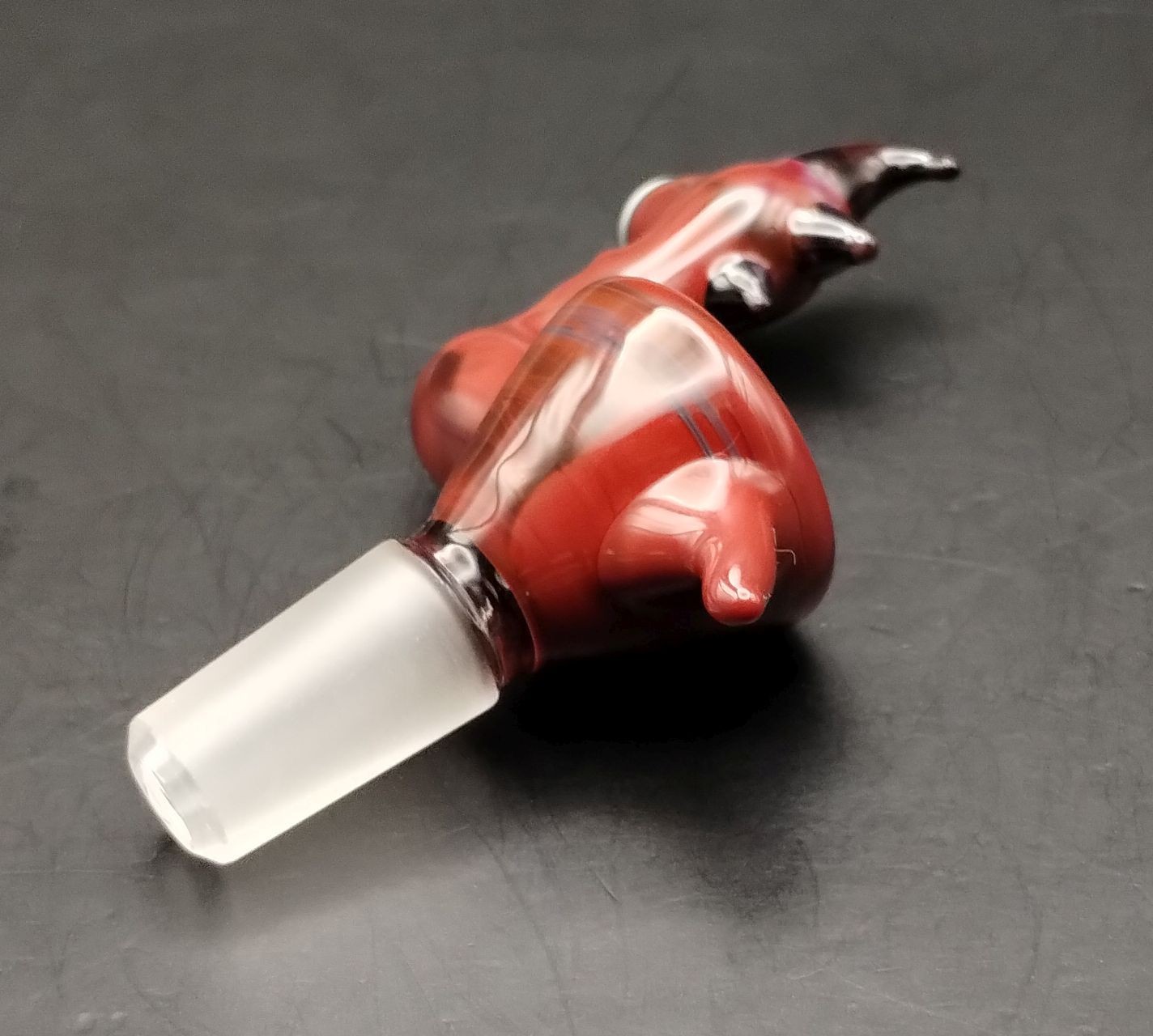 Red Creature 14mm Glass Bowl by Subconscious Design USA