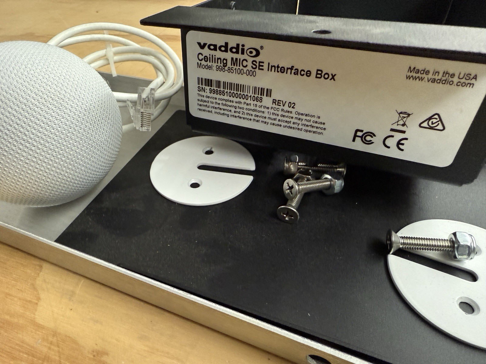VADDIO Ceiling Mic System, with/ Mic Drop Pod, 998-8510-000