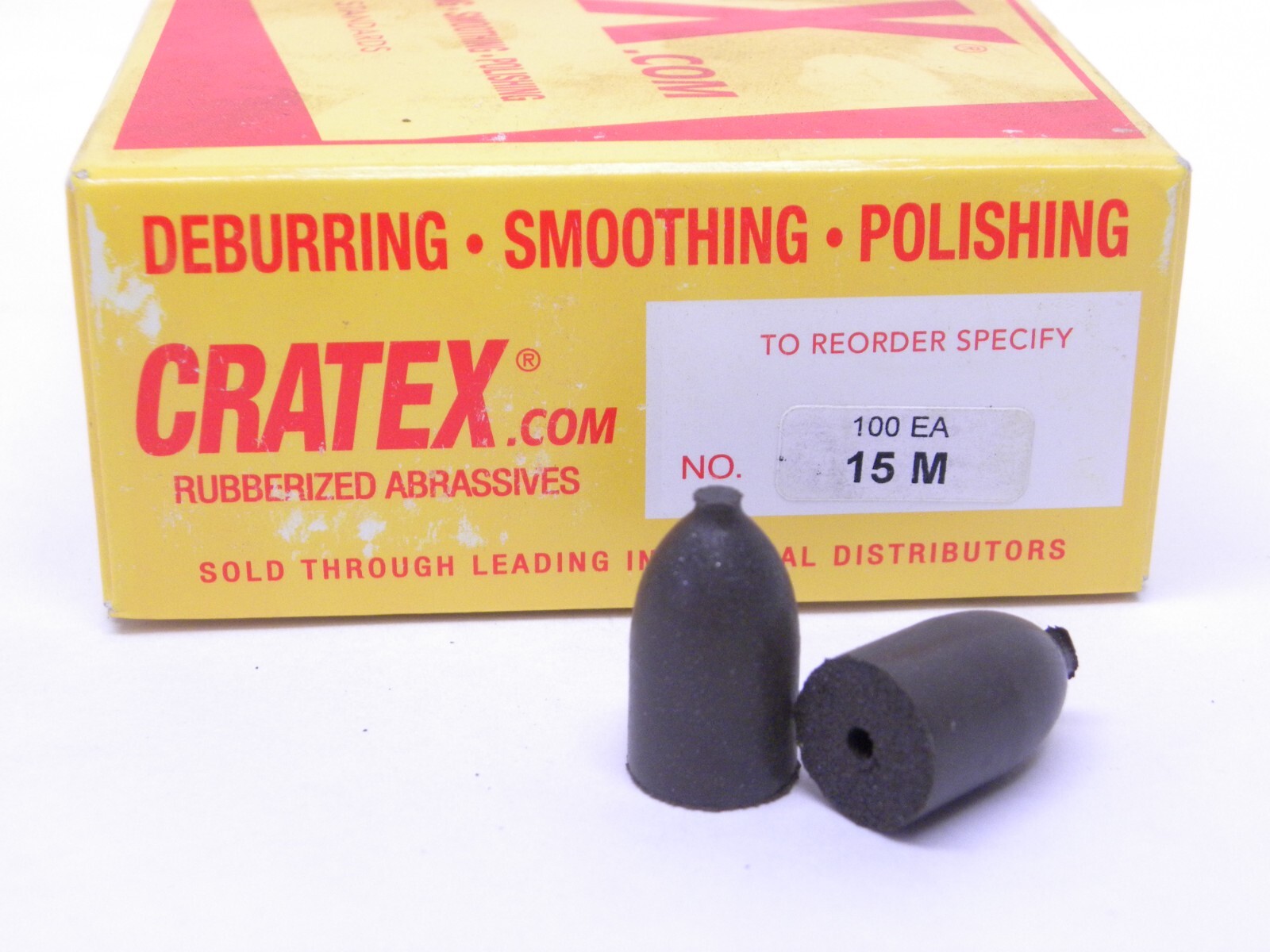 100 pcs – Cratex Abrasive De-Burring – Polishing 15M Rubberized Silicon Carbide