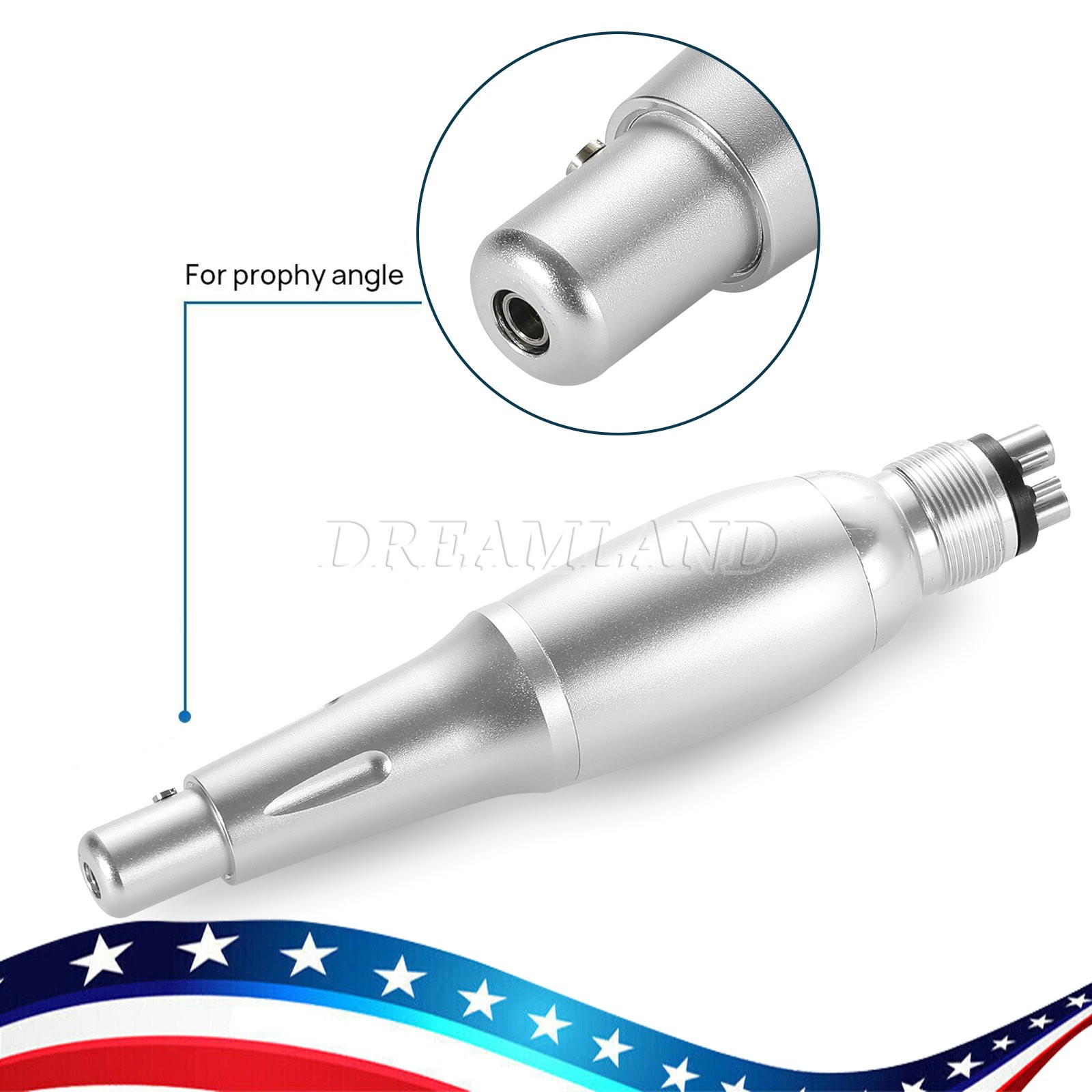 Dental Ultrasonic Air Perio Scaler Handpiece Hygienist 4 Hole w/ 3 Tips Original