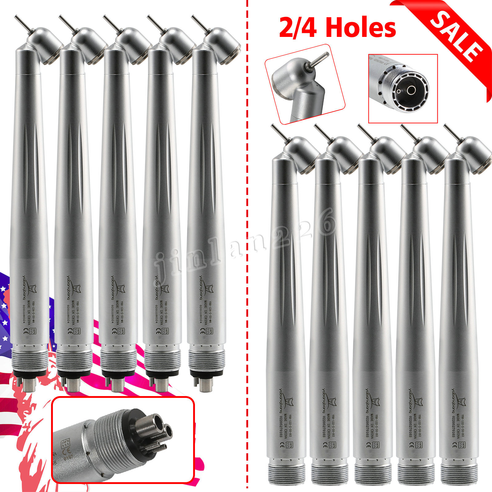 NSK Pana Max Style Dental 45° 45Degree High Speed Handpiece Surgical Air Turbine