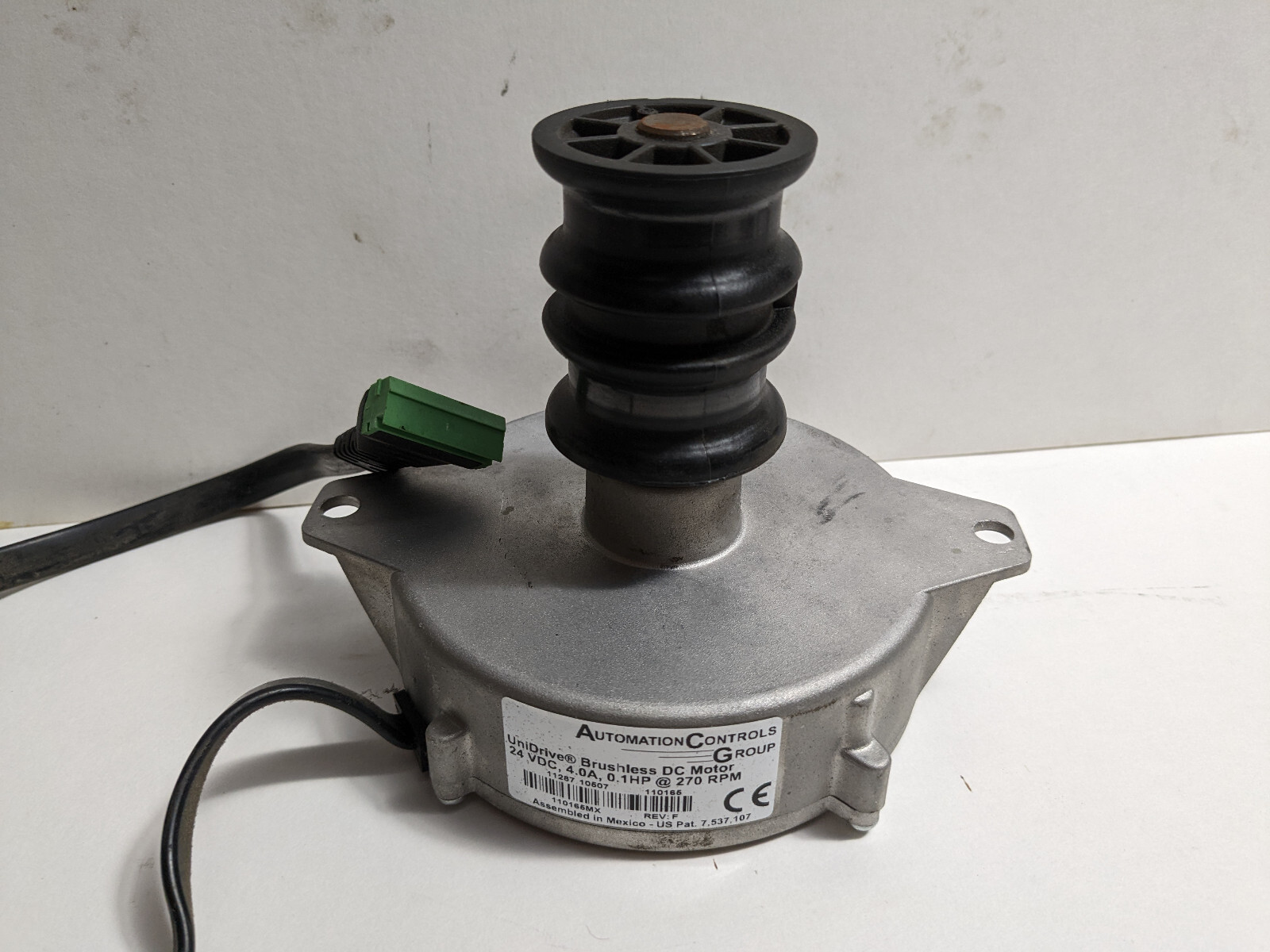 UniDrive Brushless DC Moto 100W24 24VDC 110165MX Hytrol conveyor pancake motor