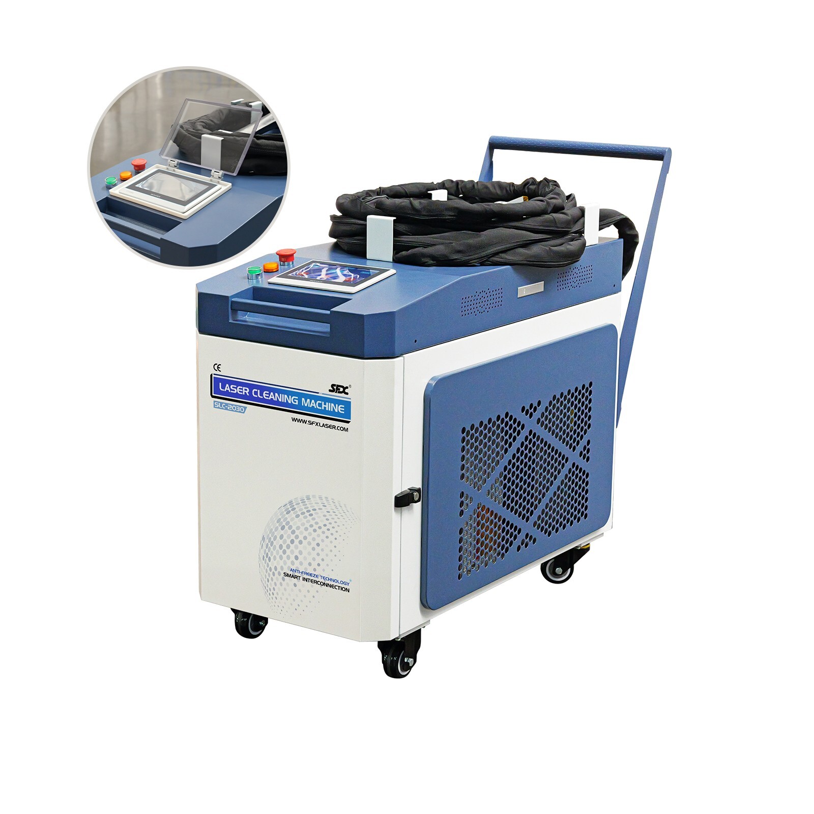 SFX 2000W Portable IoT Laser Cleaning Machine Laser Rust Oil Paint Remover