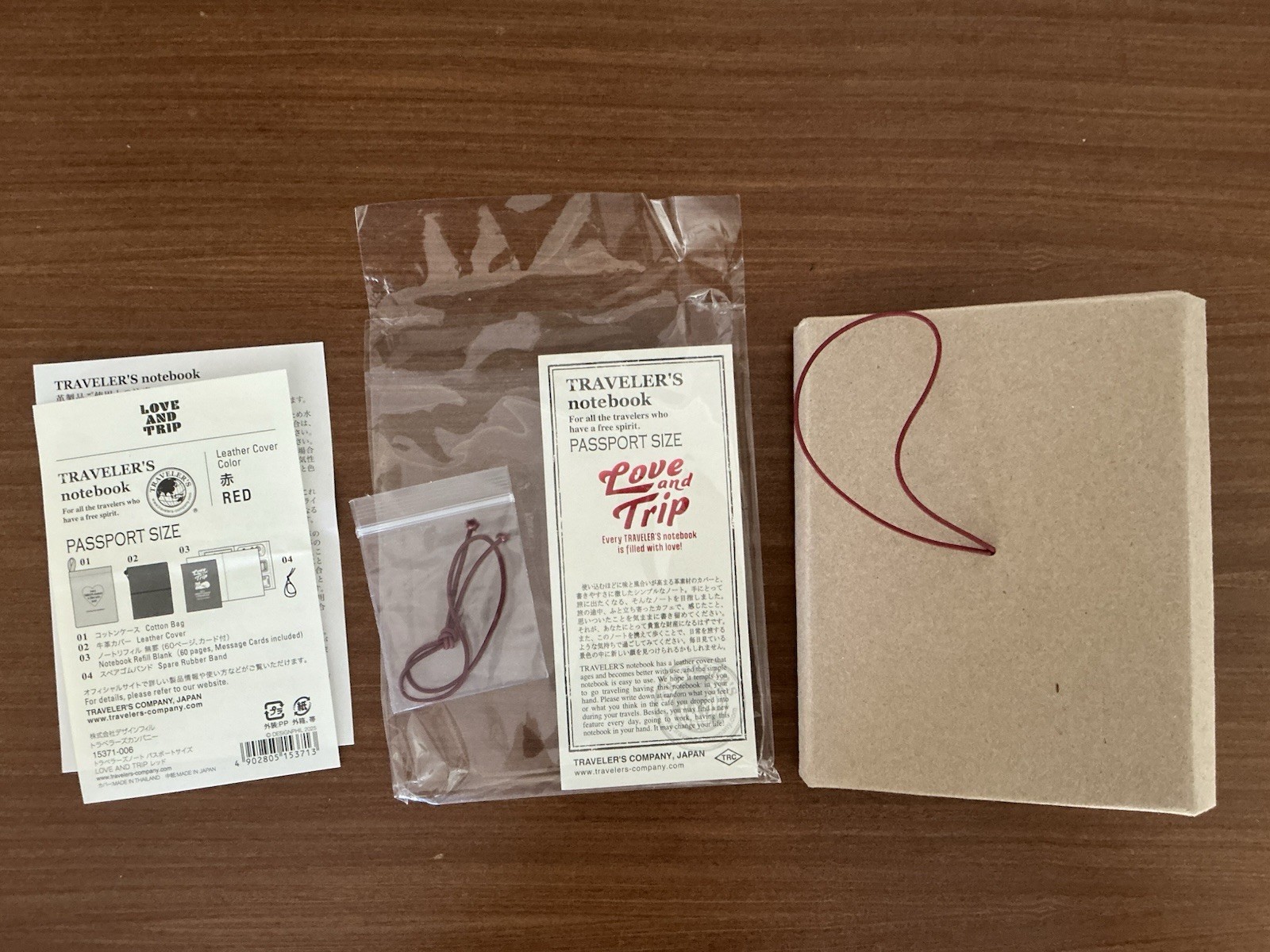 Traveler’s Company Love and Trip Passport Size Notebook bundle