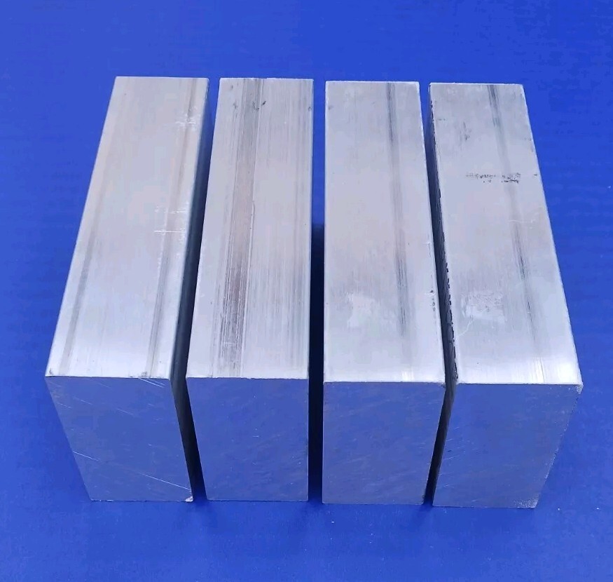 4 Pc 1″ x 2″ x 3″ long 6061 Aluminum Flat Bar Solid Stock Plate Machining T6511