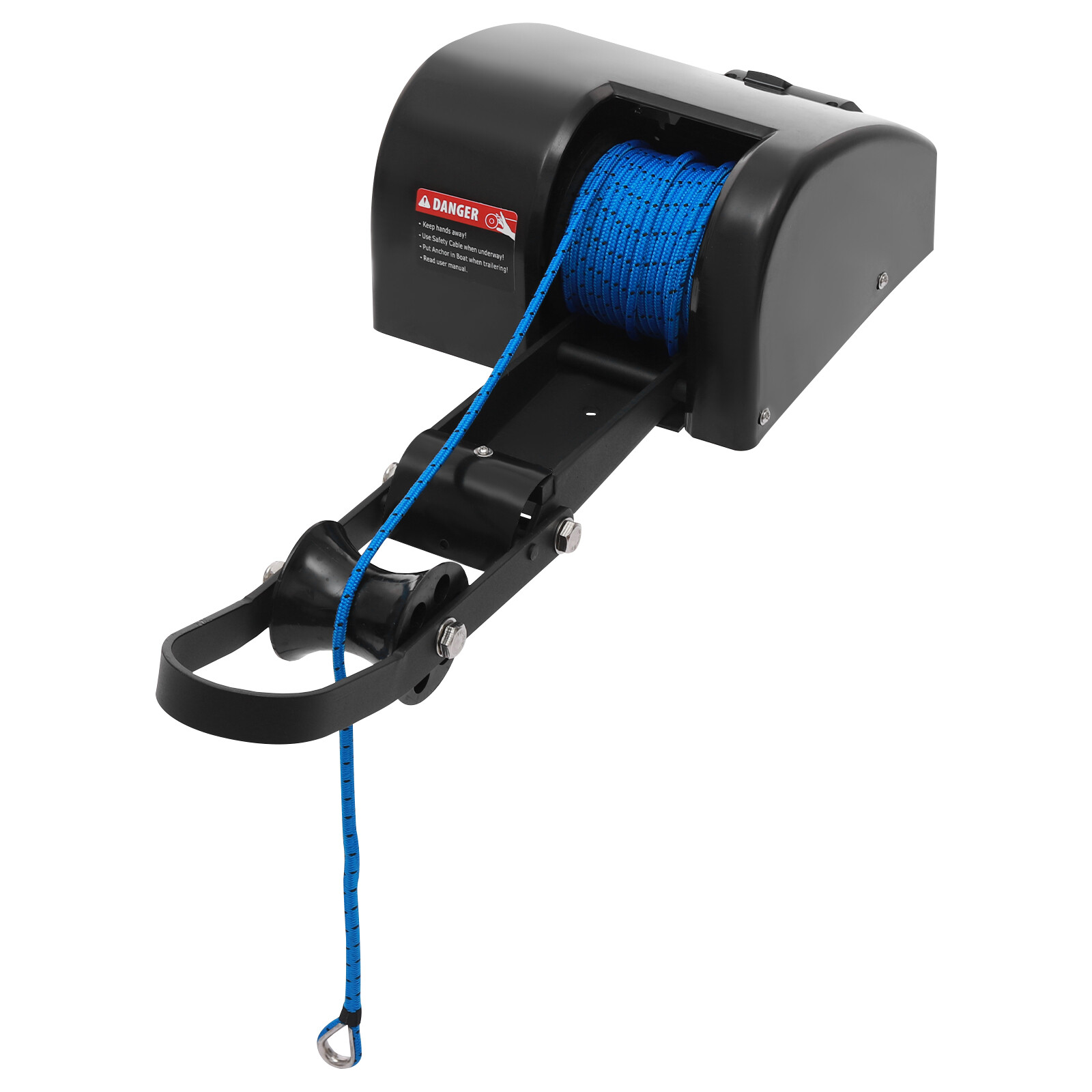 35 LBS Electric Anchor Winch with Roller & Remote Control for Boat Marine Winch