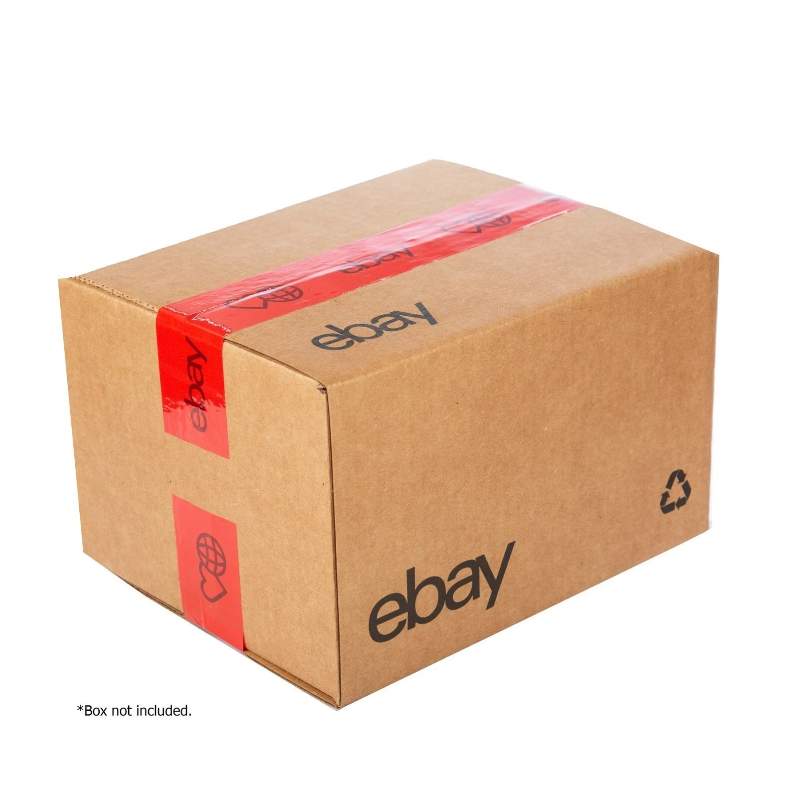 12 ROLLS – eBay Packaging Tape – Red, Blue, Green, and Yellow, 75 Yards Per Roll