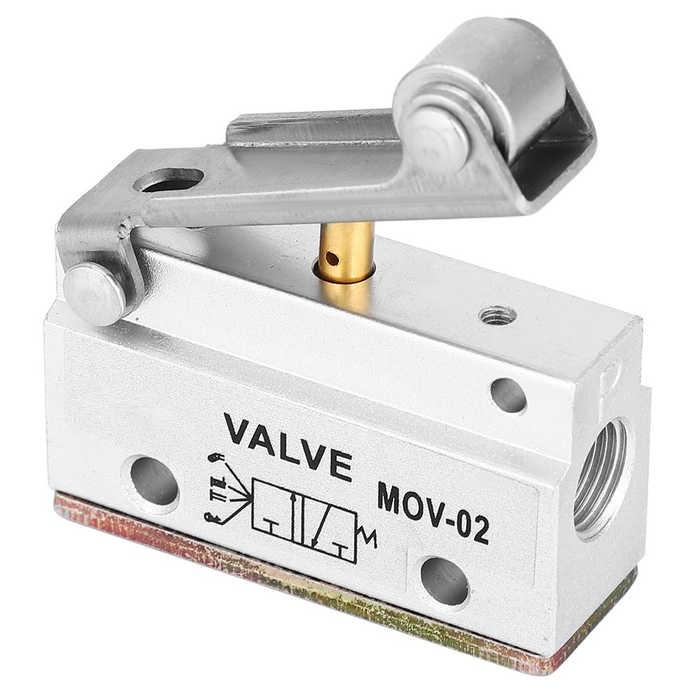 ­MOV-02 G1/8 Thread Roller Lever Air Pneumatic Mechanical Valve 0-0.8MPa