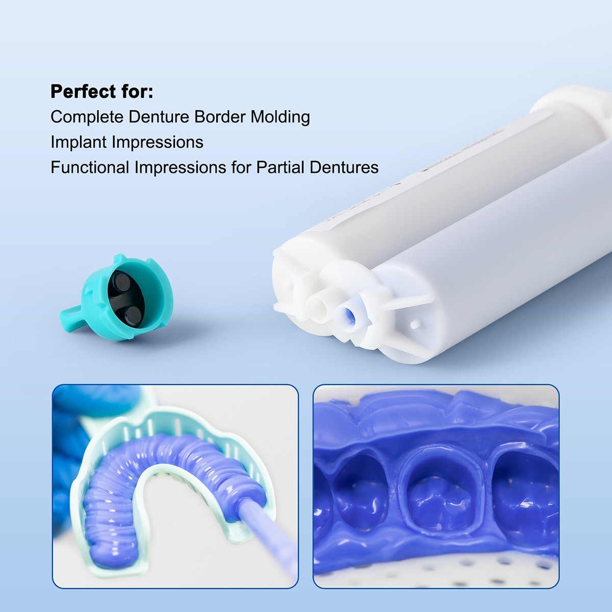 Dental Elastomeric Impression Material Normal/Fast Set Dispenser-Mix Type 1/2/3