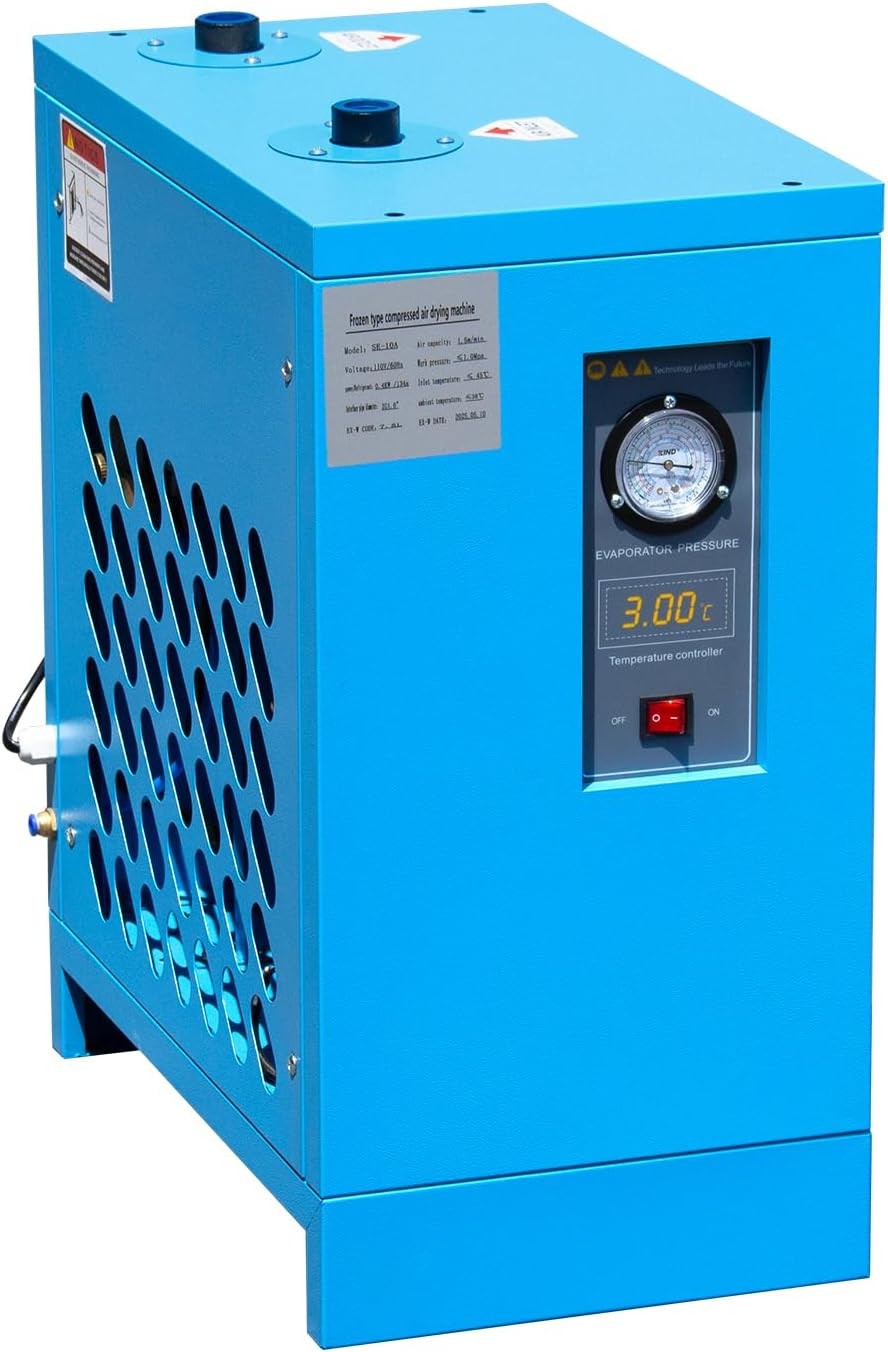 Compressed Refrigerated Air Dryer For 10Hp Compressor 110V/60Hz 0.585kw 35 CFM