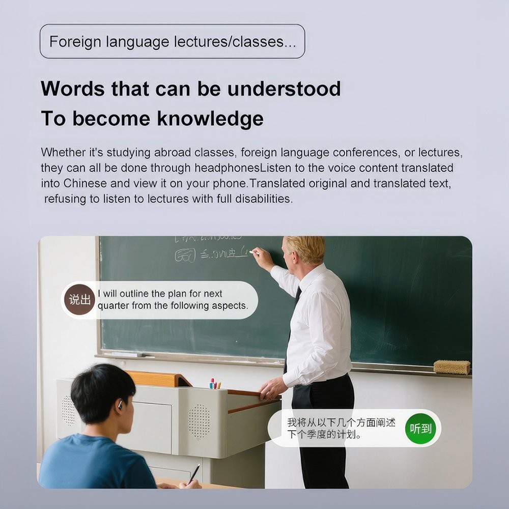 AI Language Translator Device Real-time Smart Instant Voice 150+ Languages