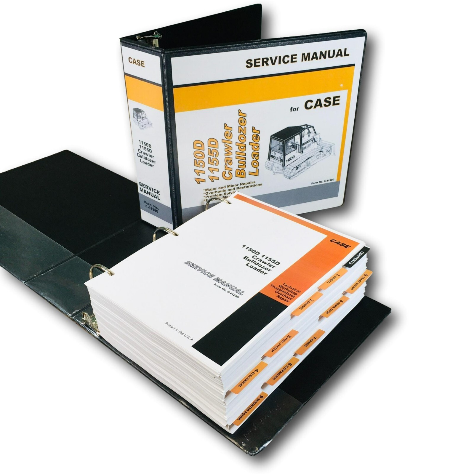 Case 1150D 1155D Crawler Bull Dozer Loader Service Manual Repair Shop Book