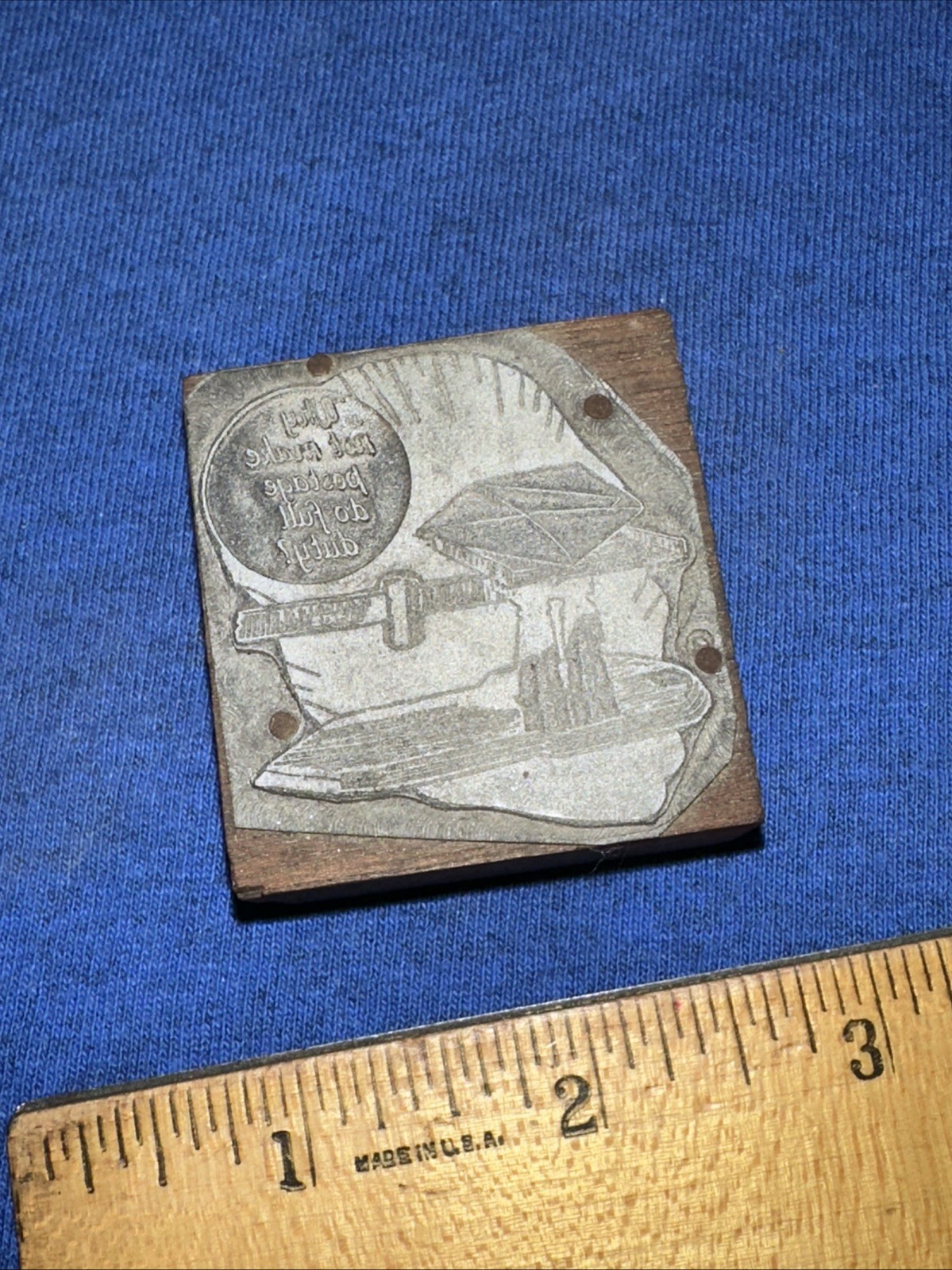 Printing Block ( Why Not Make Postage Do Full Duty?) Letter