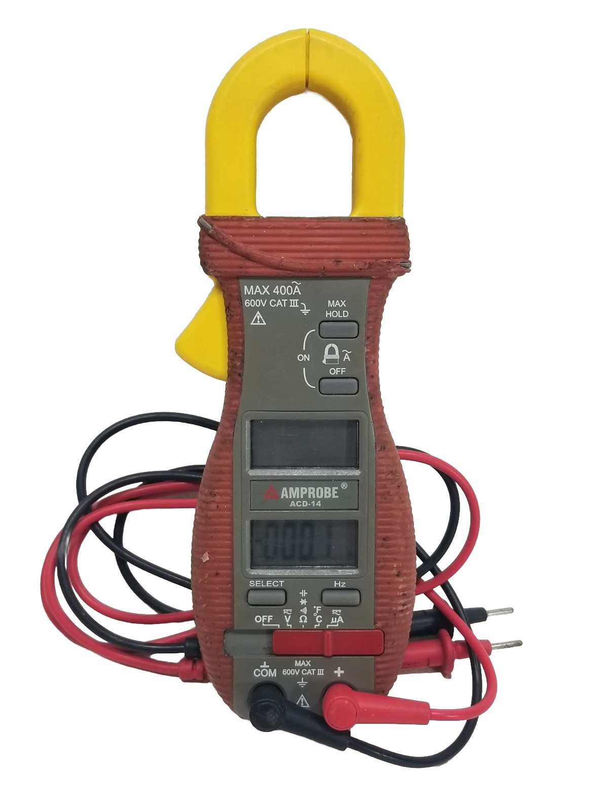 Amprobe ACD-14 Clamp W/Leads CAT III | 400A | 600V Digital Multimeter AC/DC Temp