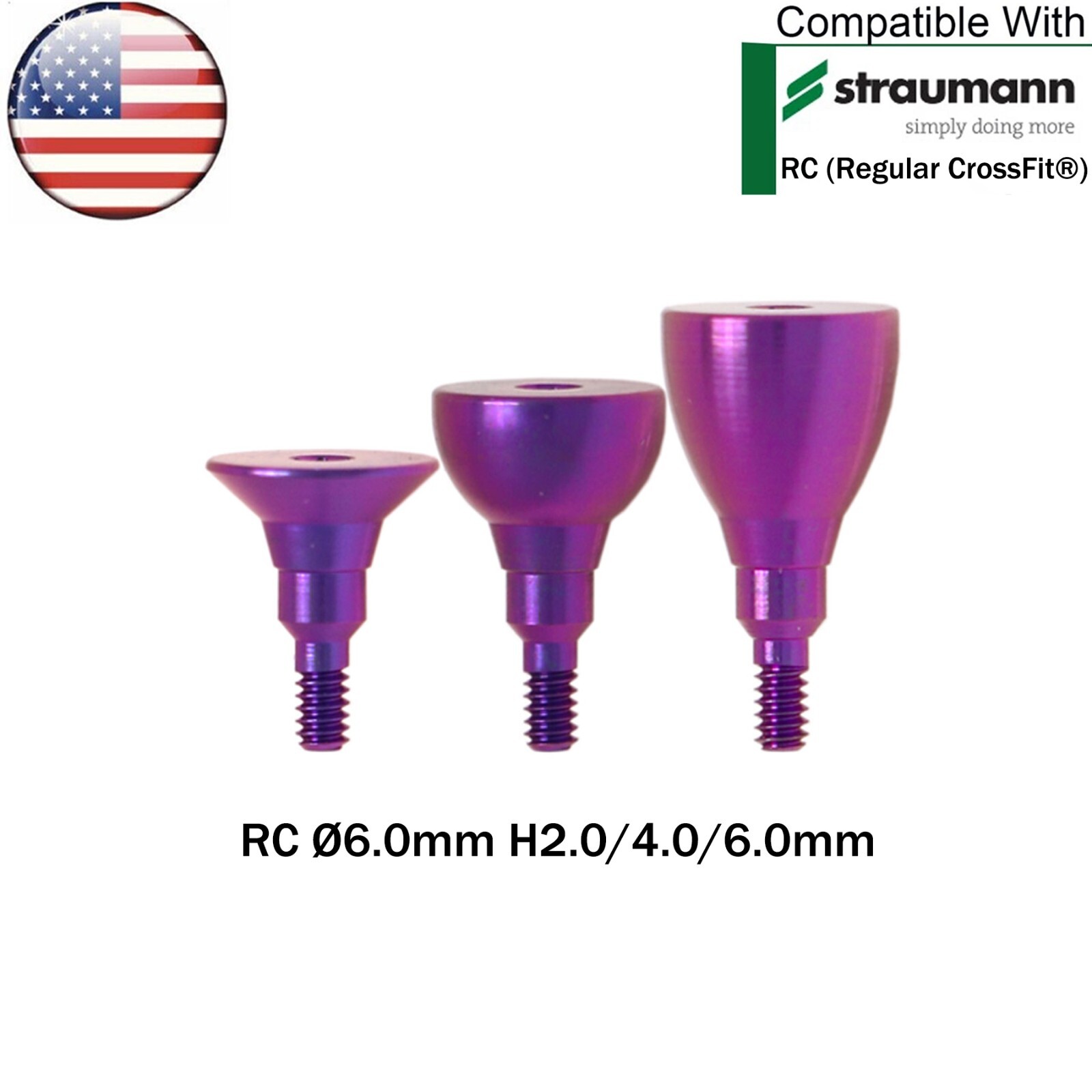 US Dental Healing Abutment NC/RC Healing Caps for Straumann ITI BL/BLT Implants
