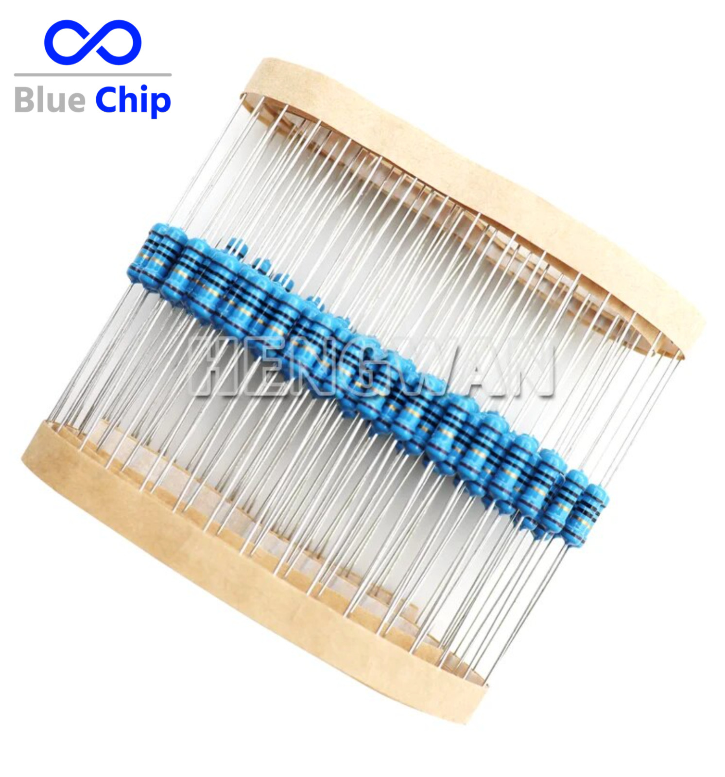 50pcs 1/2W Metal Film Resistor 1% 0 ohm to 4.7M ohm