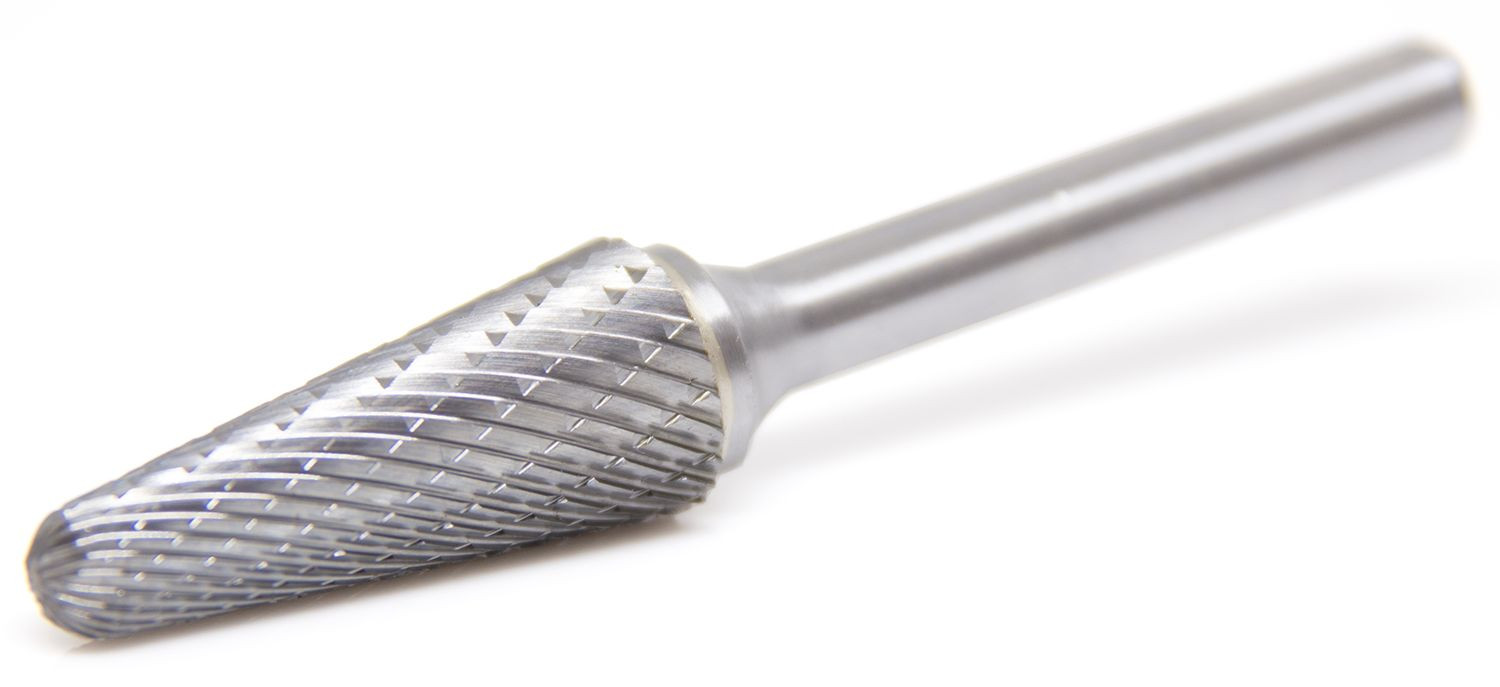 SL-4 Taper Shape Radius End – Premium Double Cut Tungsten Carbide Burr