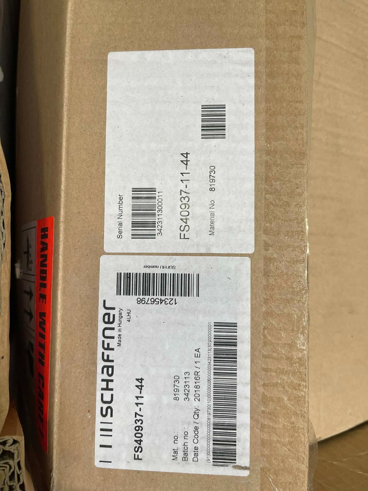 Schaffner EMC/RFI Power Line Filter | Model: FS40937-11-44