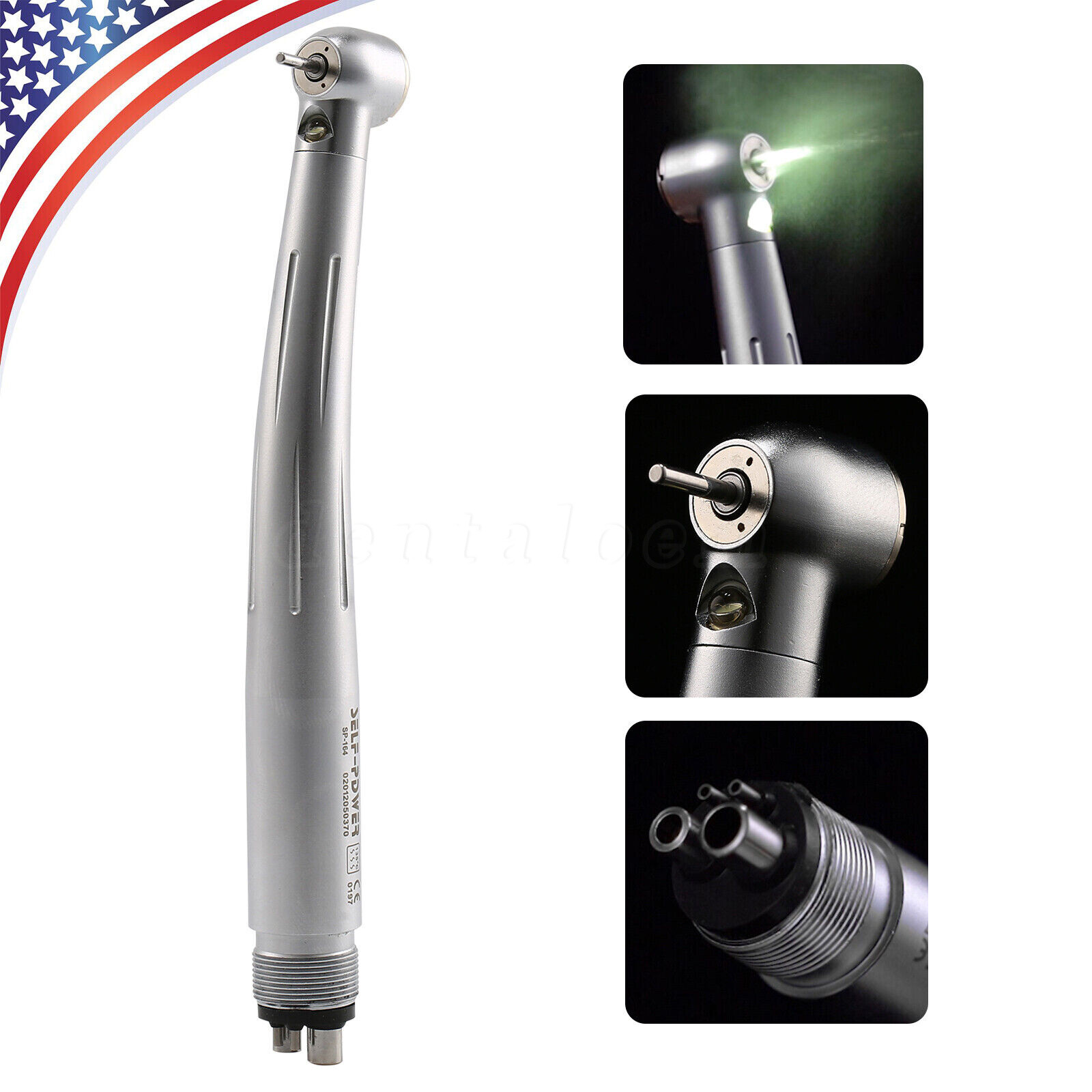 Self-power LED E-generator Dental High speed/ Low Speed Handpiece kit 2/4Hole