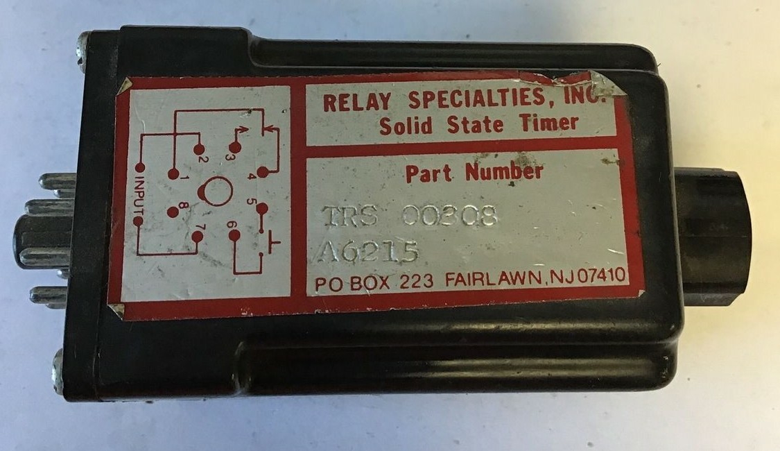 RELAY SPECIALTIES TRS 00308 SOLID STATE TIMER