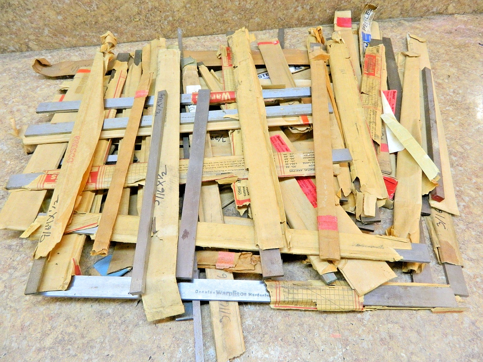 O-1 FLAT GROUND STOCK 37 Pounds Many sizes 1″ and under STARRETT, PEERLESS