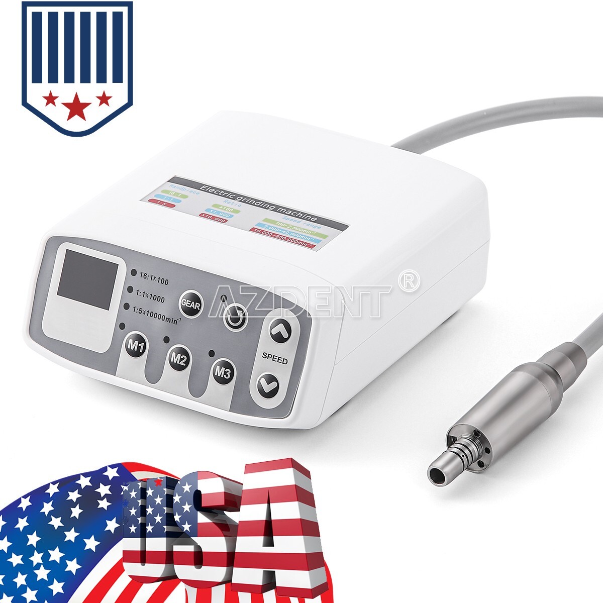 AZDENT Dental LED Brushless Electric micro motor Work With E-type handpieces