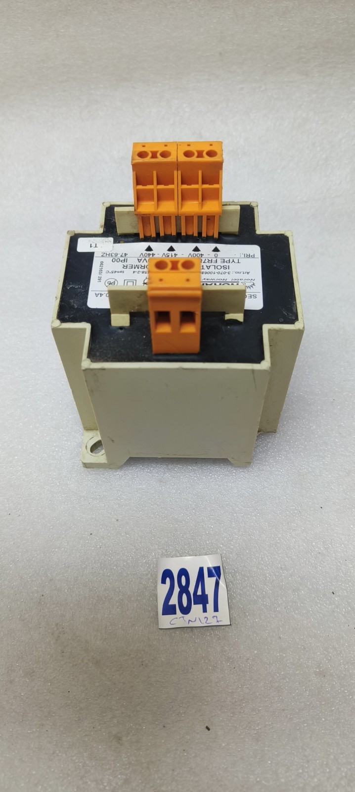 NORATEL ISOLATING TRANSFORMER Type.FR78B-400230 90VA (FREE FAST SHIPPING