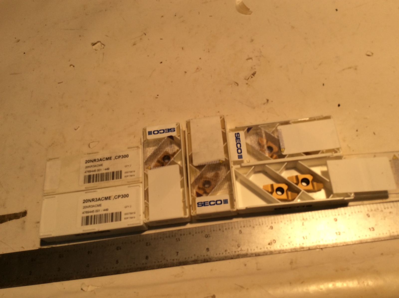 12 pc SECO 20NR3ACME CP300 ACME Thread Carbide Inserts EDP 75819 New (132)