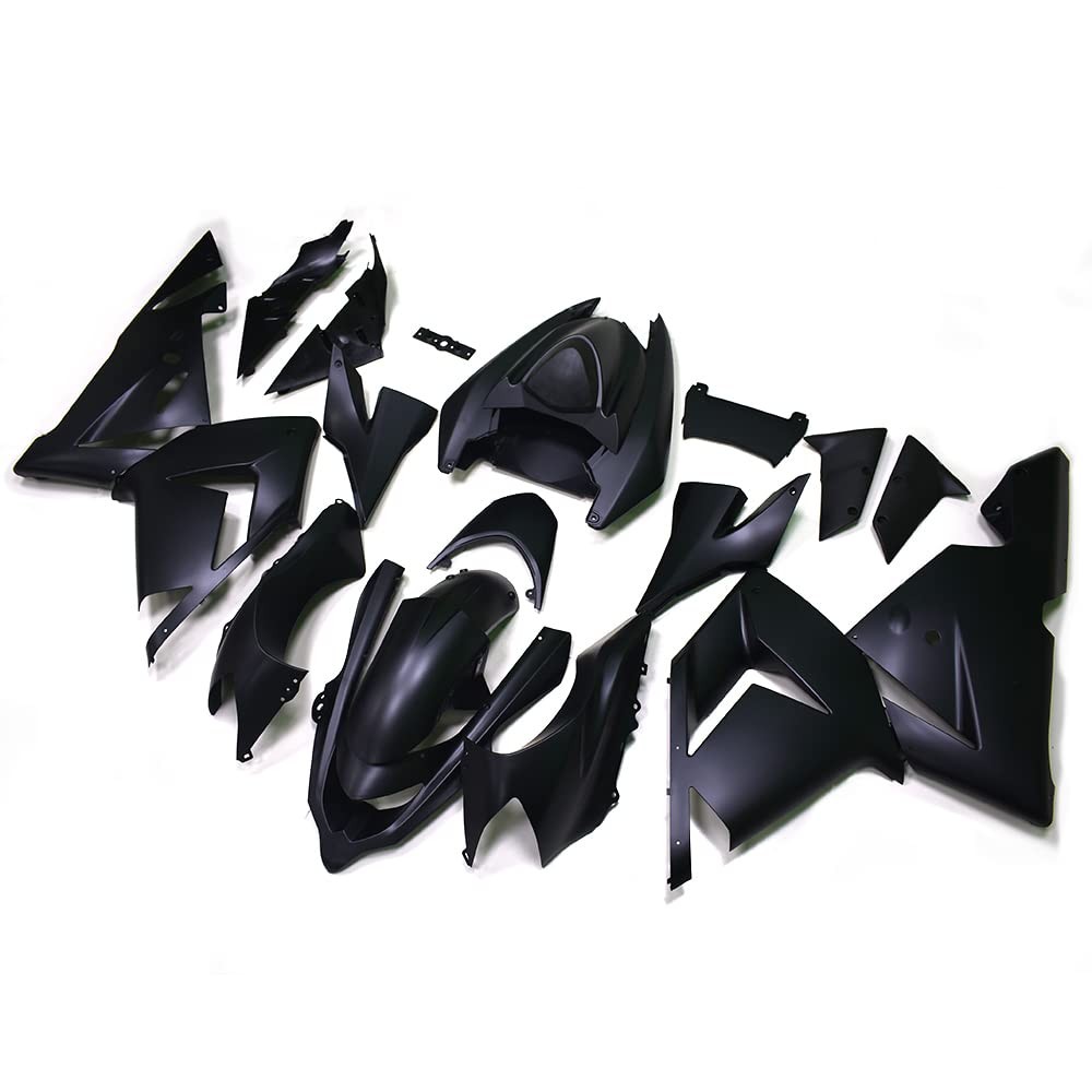 Matte Black ABS Plastic Injection Fairing Kit for Kawasaki ZX-10R 2004 2005