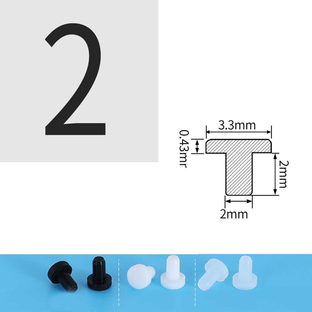 Solid Silicone Rubber Drill Hole Plugs 2mm-14.5mm Blanking End Caps Seal Stoppe