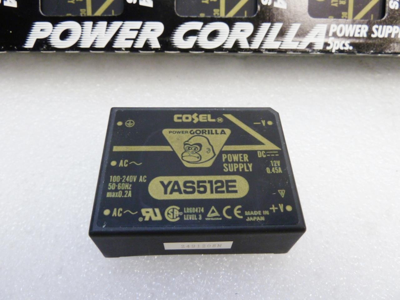 Cosel Power Gorilla Series 12V, 0.45A, AC-DC Power converter | YAS512E – NEW