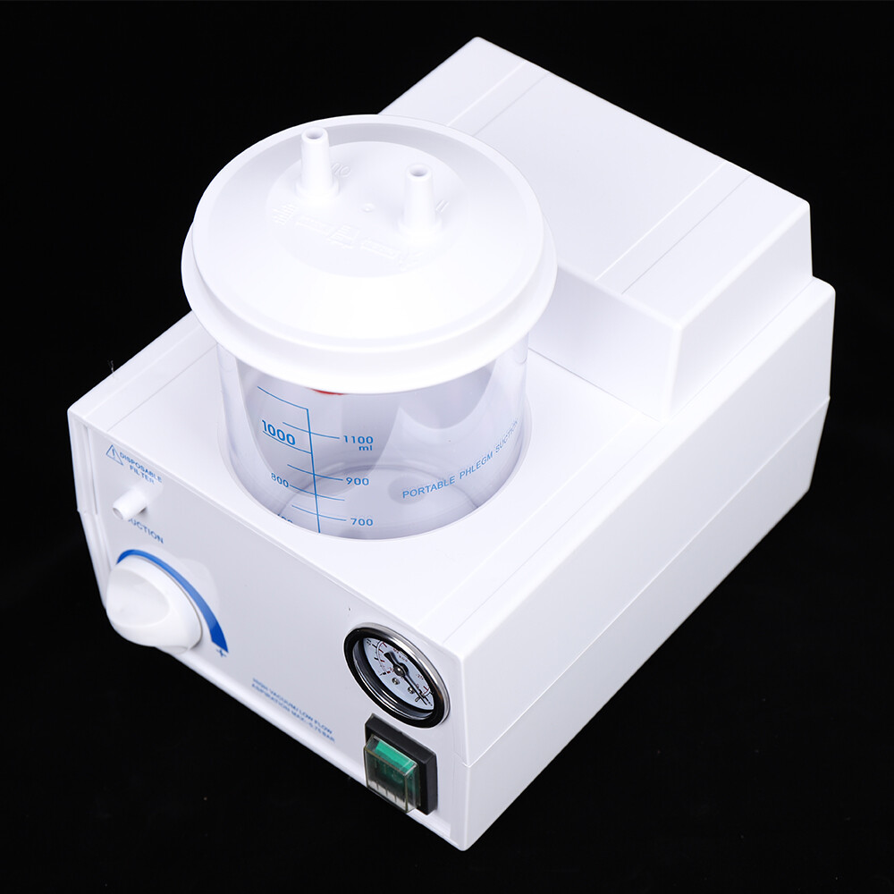 1L Portable Phlegm Suction Unit Emergency Medical Vacuum Aspirator Machine USA