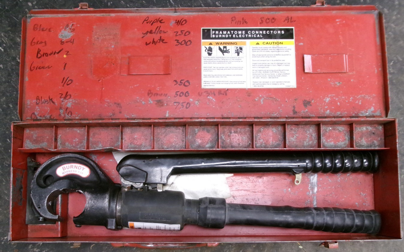 BURNDY HYPRESS Y35 Hydraulic Crimper USED #E3