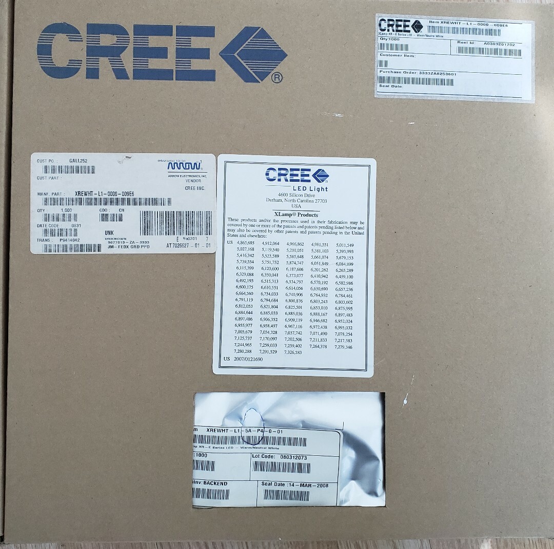 Cree XLamp XR-E LED 3500K Warm Neutral White XREWHT-L1-0000-009E6
