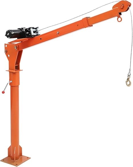 1100 lbs Electric Pickup Truck Crane Hoist Crane Truck-Mounted Crane Foldable