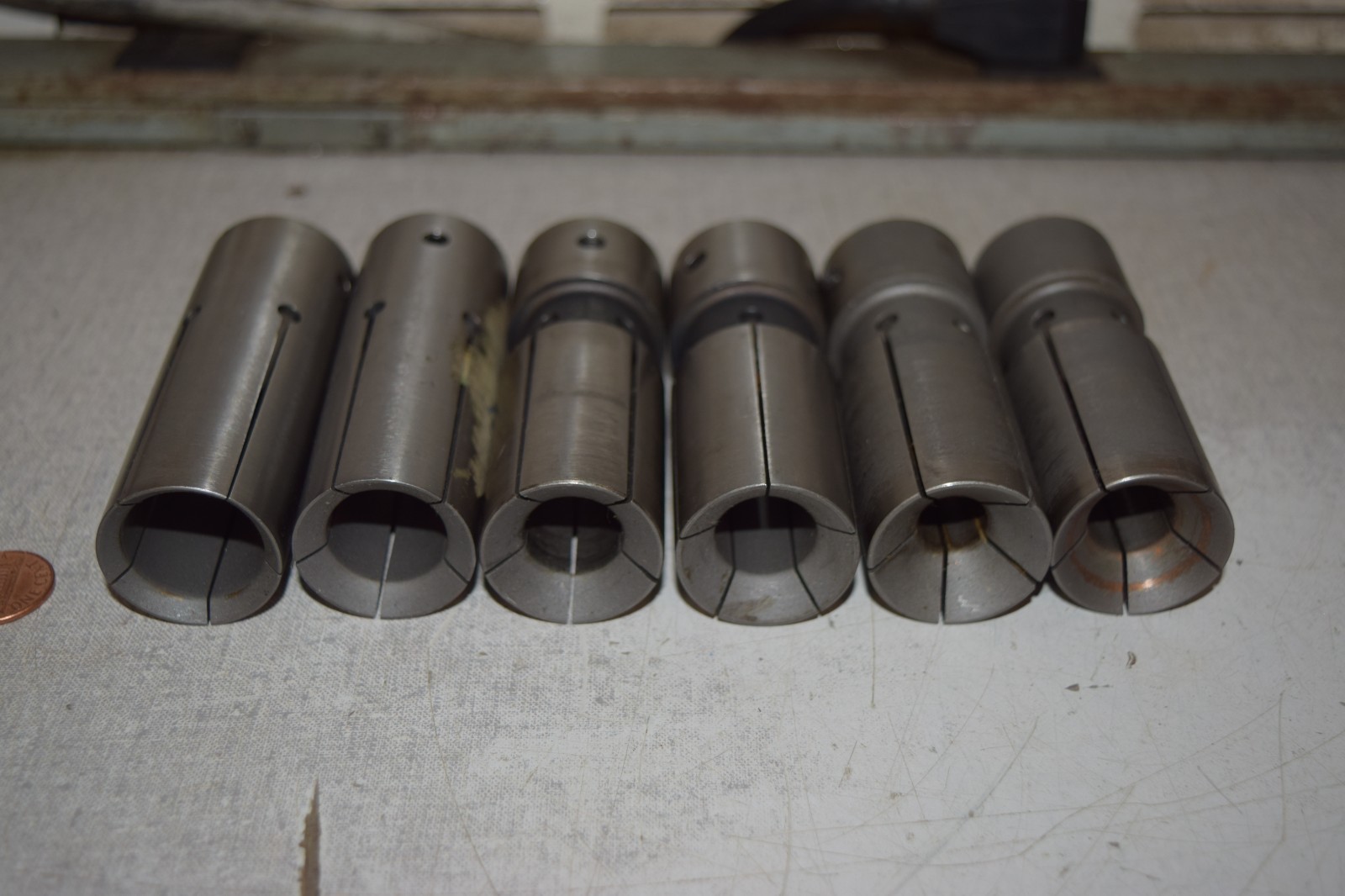 S&M Southwick & Meister 32DL Bar Loader Feeder Collet Collets Lot of 6