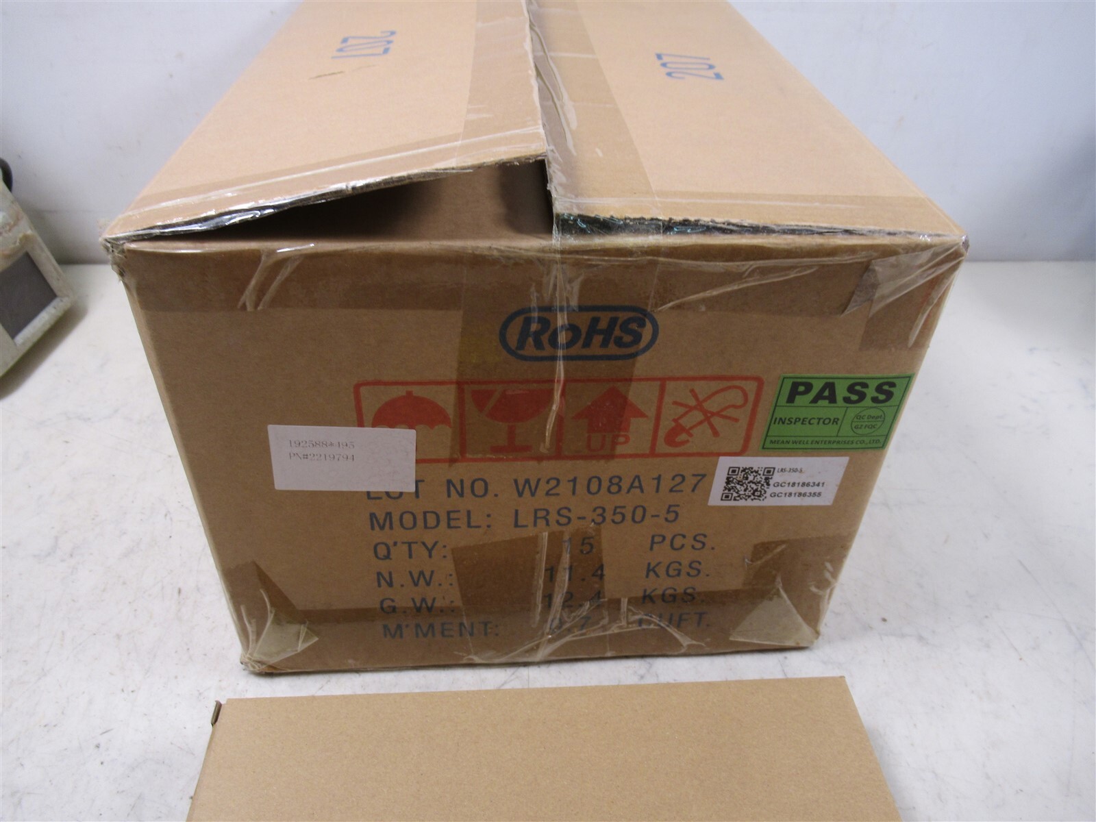 Mean Well MW LRS-350-5 Power Supply Case of 15 New Units AC/DC 5V@60A 300W