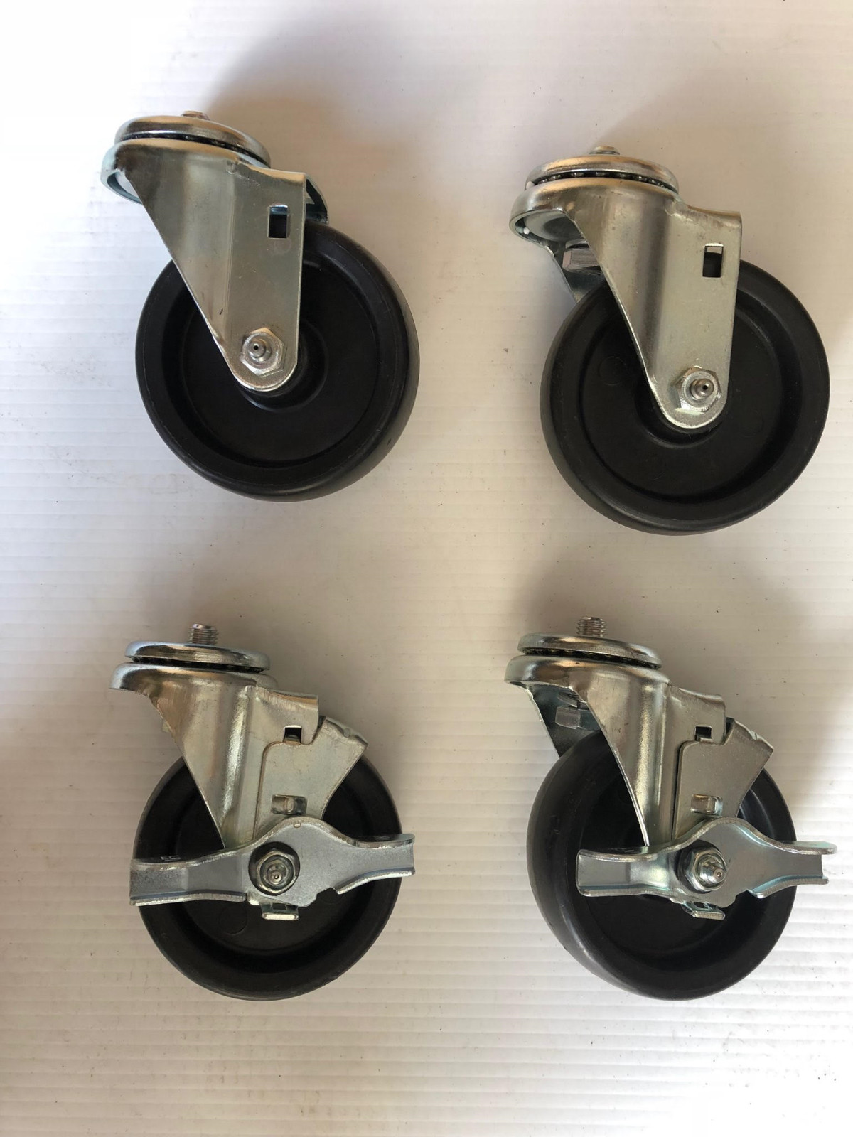 ATOSA CASTERS FOR COOK RITE STOVE RANGES ALL MODEL 2 STANDARD 2 BRAKES /SET OF 4