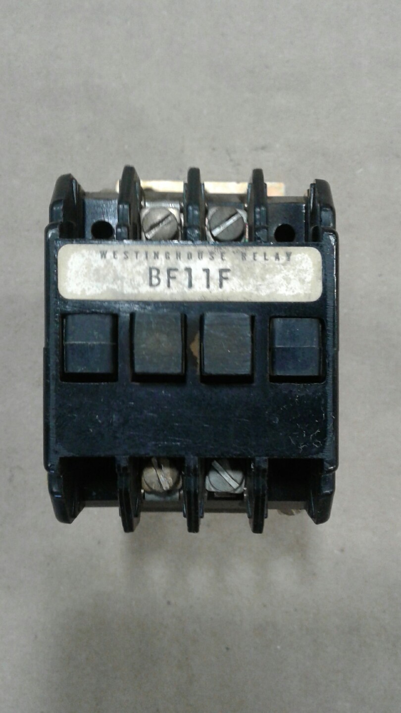 WESTINGHOUSE BF11F CONTROL RELAY MODEL: E STYLE:765A177G01 10A #026C9
