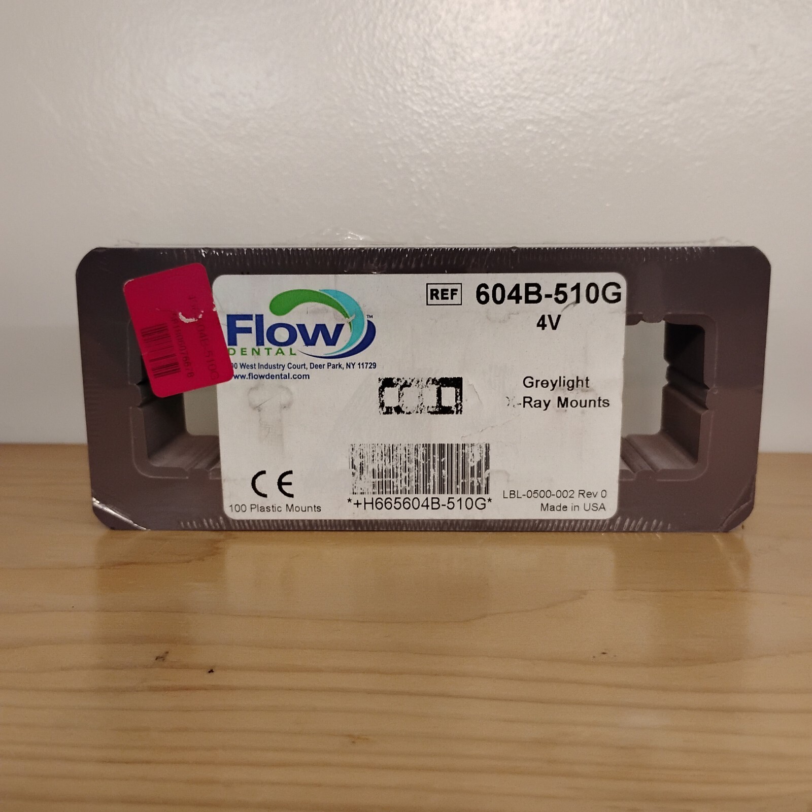 Flow X-Ray Dental 604B-510G GreyLight Film Mounts 100/Pk
