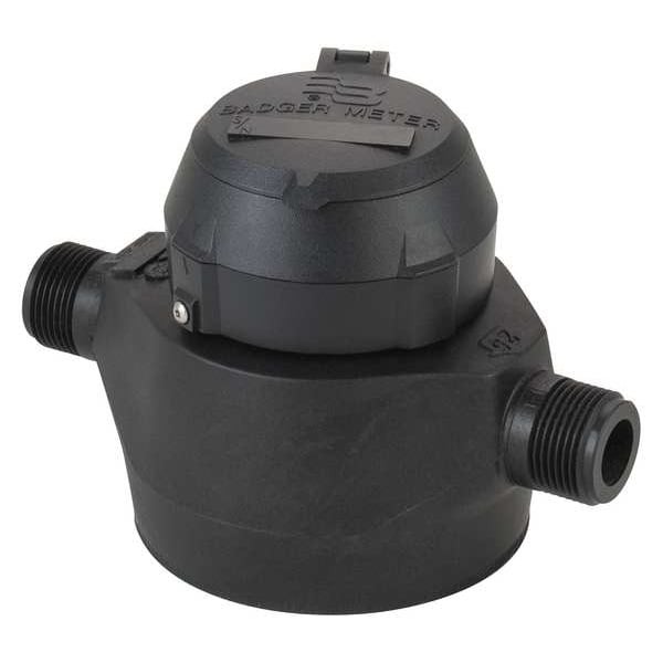 Badger 102-3947 Flowmeter, 25 Gpm, 150 Psi, 7-1/2 In.
