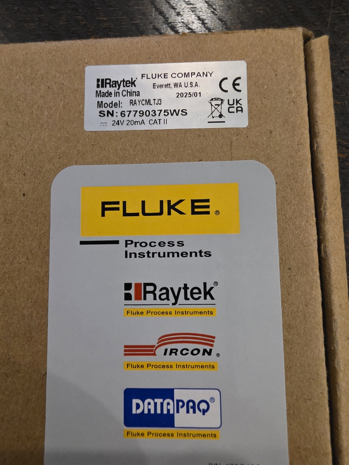 RAYTEK Raycmltj3 Fixed Mount Infared Temperature Sensor,-4 To 932F