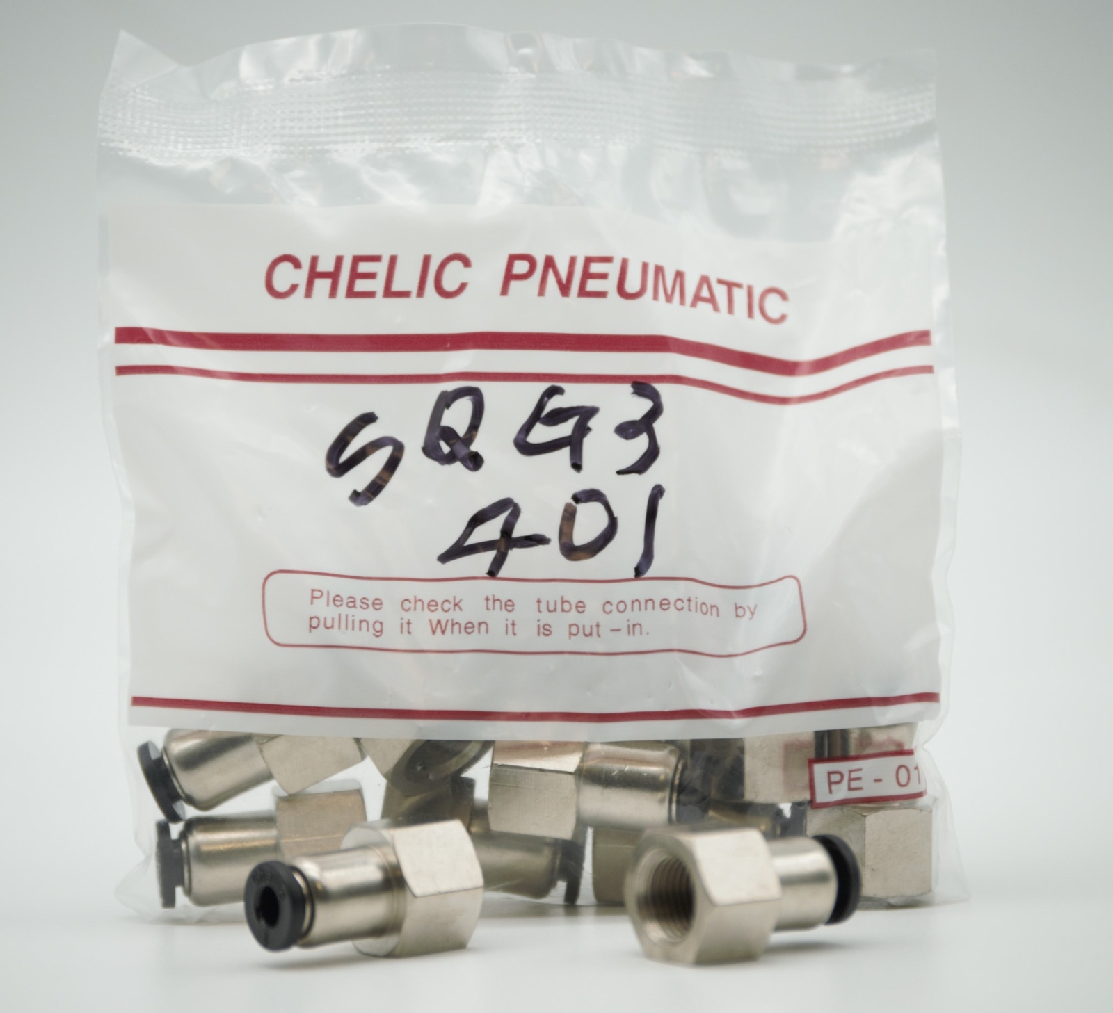 CHELIC SQG3 401 Ø04-1/8″ BSPT Female push to connector Fitting (10 PCS PER BAG)
