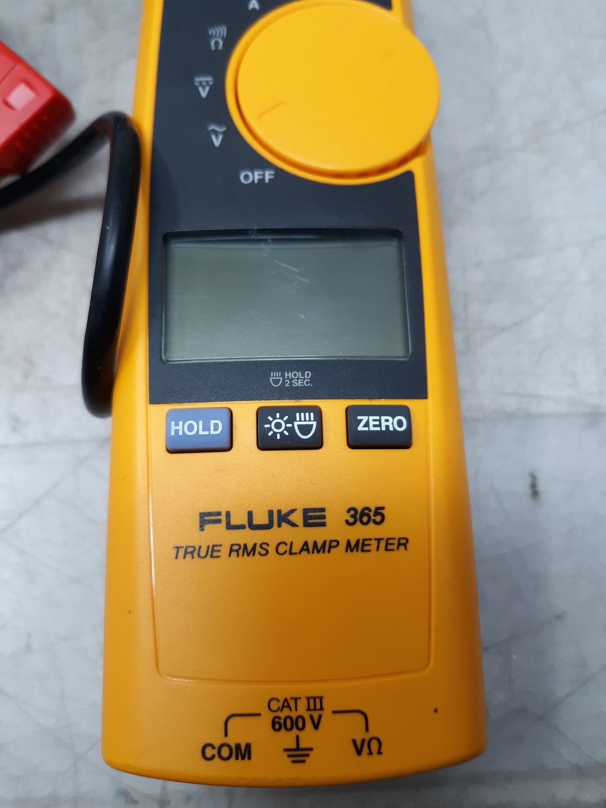 Fluke 365 True RMS Clamp Meter CAT III 600V Detachable Jaw w/ Case Used
