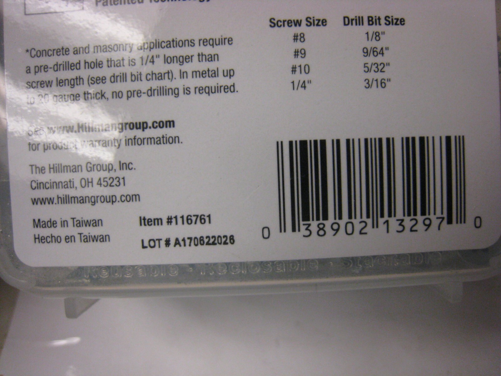 2 yes 2 PowerPro One Multi Material Steel 8 x 1 1/4″ Screw Pack: 1LB #116761