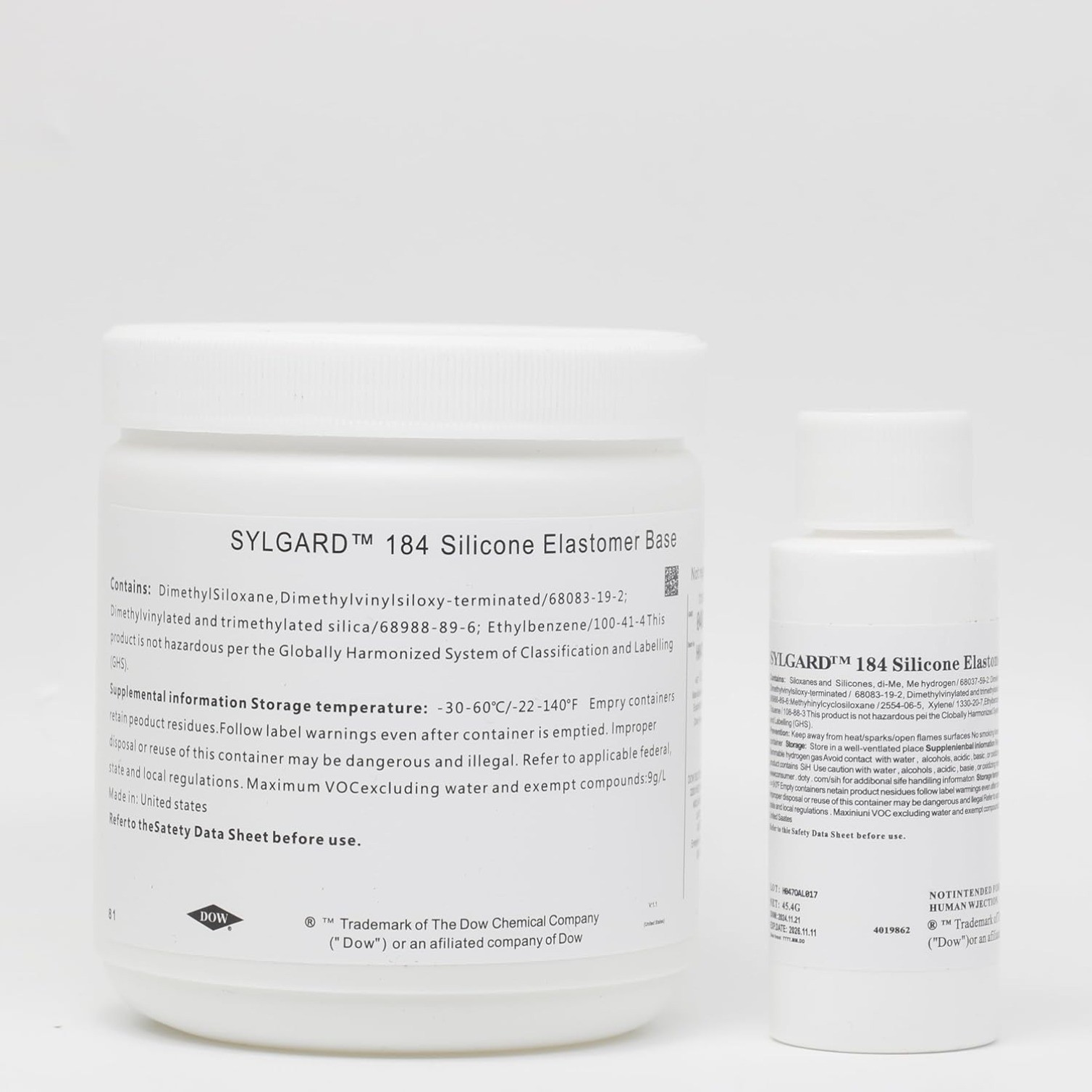 184 Silicone Elastomer Kit Base A + Curing Agent Solidifier B for Electrical