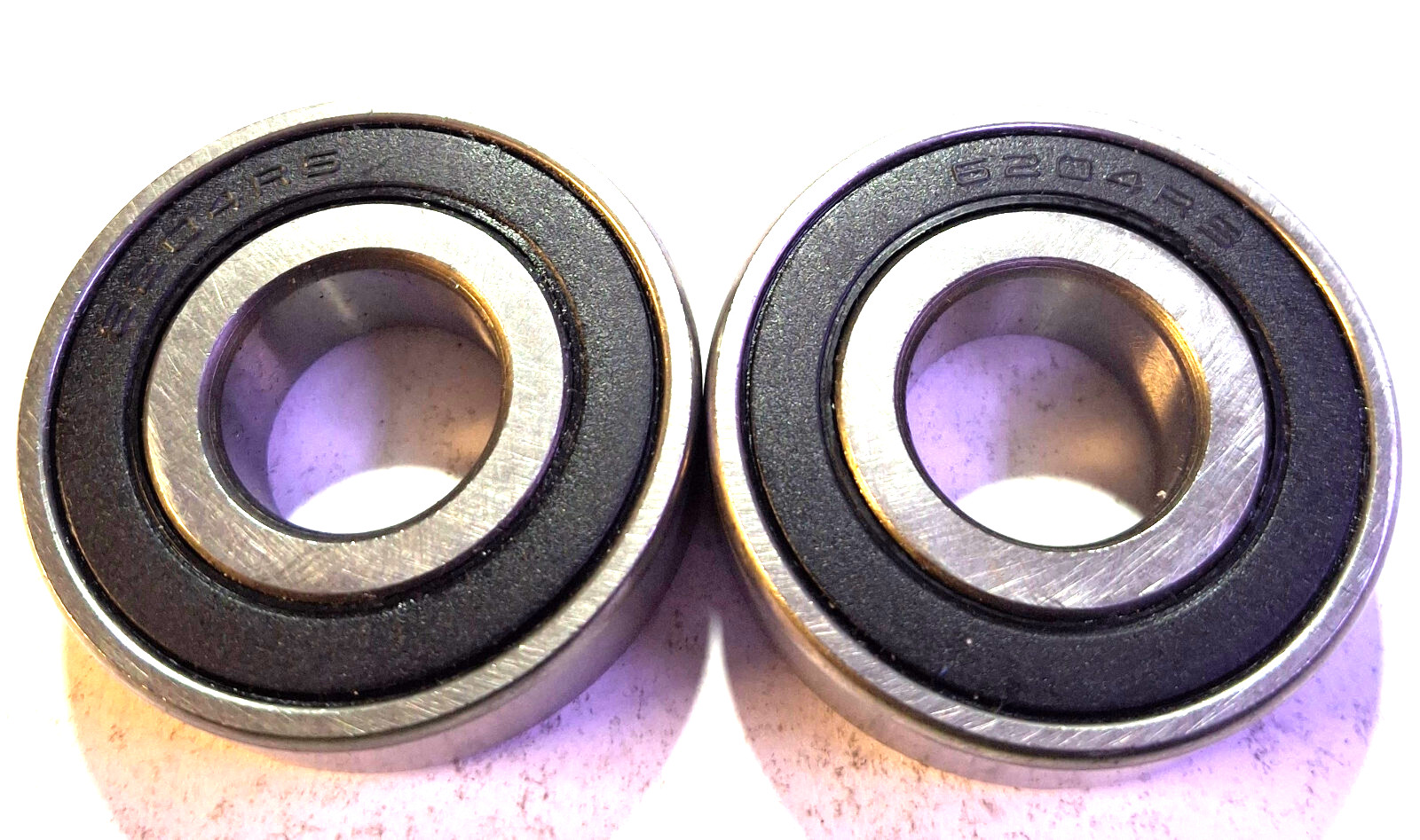 2 NEW UNBRANDED 6204RS RADIAL DEEP GROOVE BALL BEARINGS NNB ***MAKE OFFER***