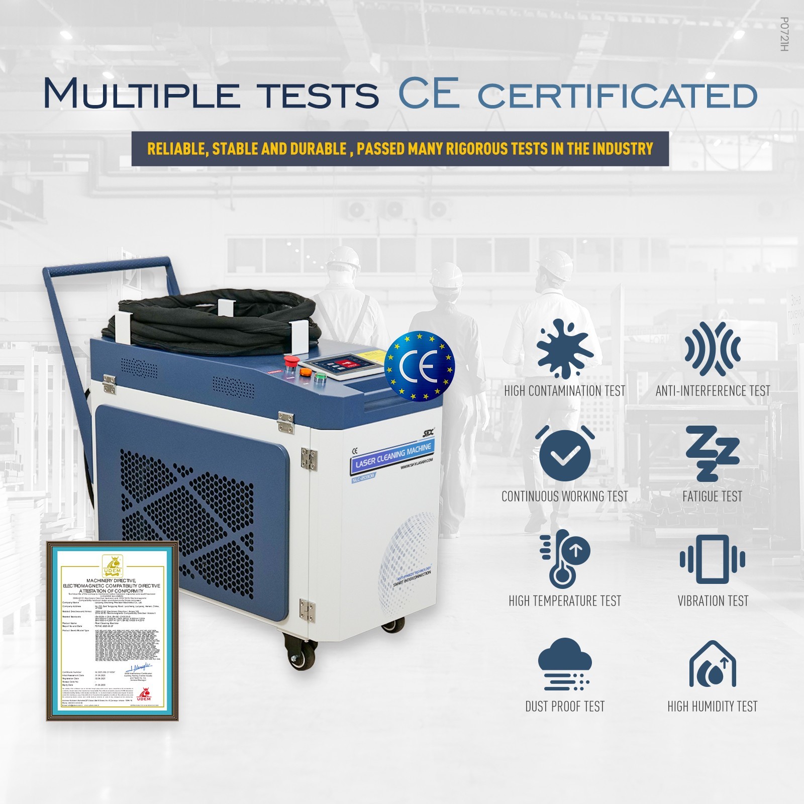 Latest SFX Integrated Laser Cleaning Machine 2000W for Metal Rust Paint Remover