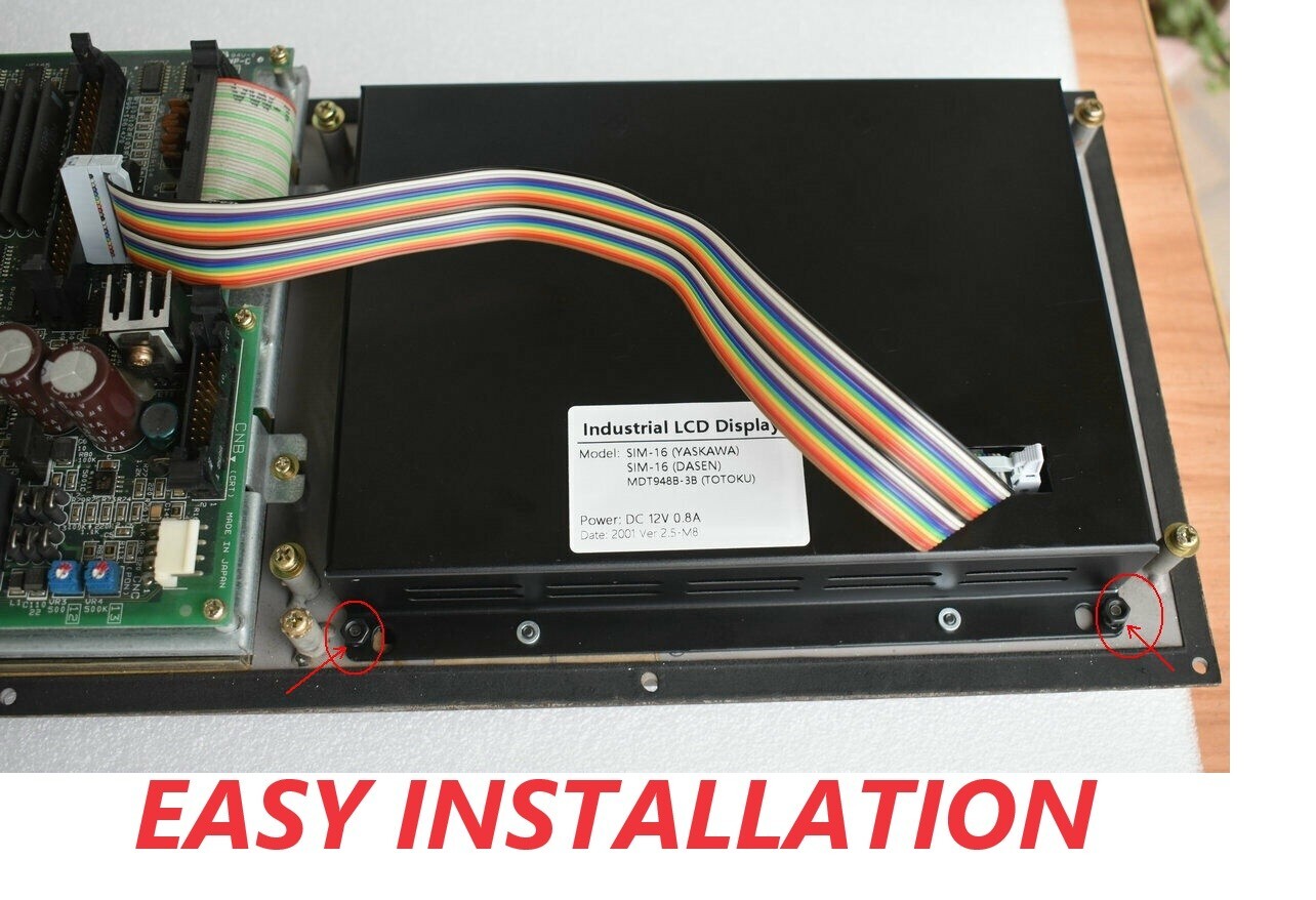 LCD Replacement Monitor FOR YASKAWA YASNAC i80 SIM-16 CRT DISPLAY DC12V
