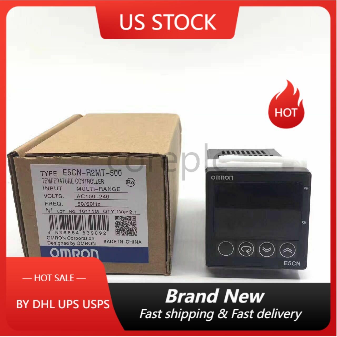NEW good OMRON Temperature Controller E5CN-R2MT-500 100-240V E5CNR2MT500